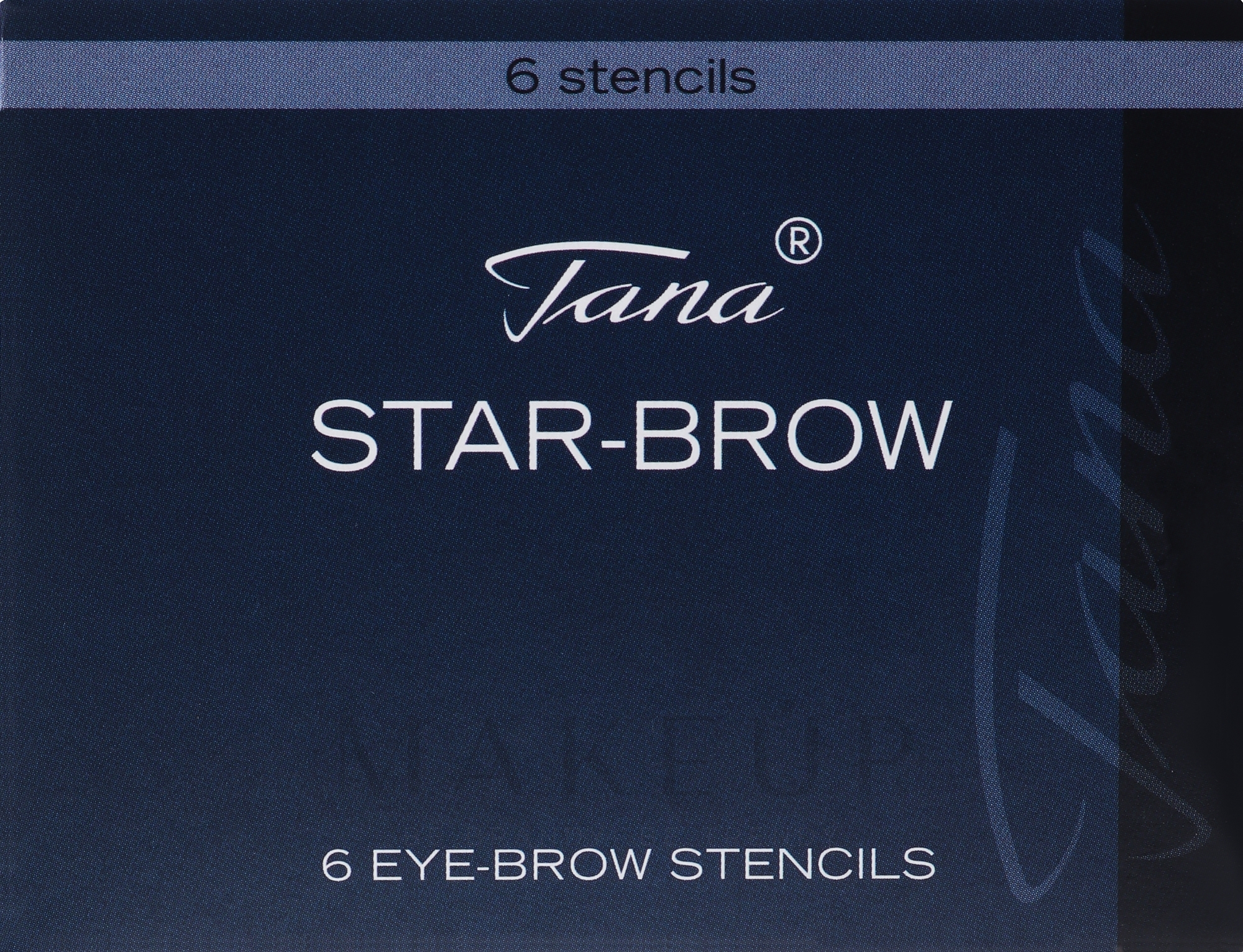 Augenbrauenschablonen - Tana Cosmetics Star Brow — Bild 6 St.