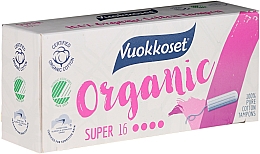 Düfte, Parfümerie und Kosmetik Bio Tampons ohne Applikator Super 16 St. - Vuokkoset Organic Super Tampons