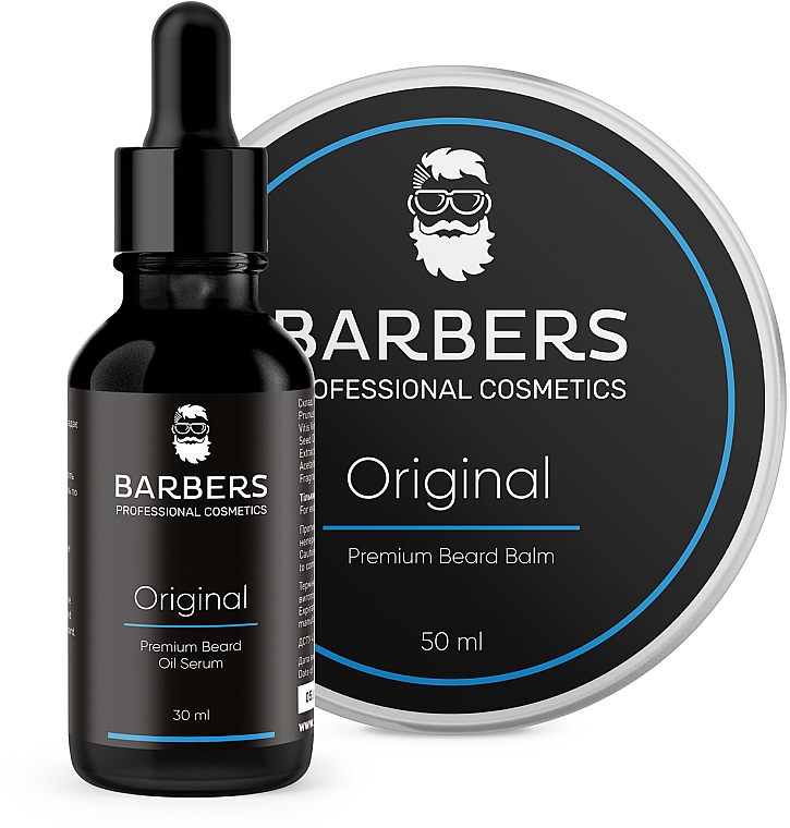 Bartpflegeset - Barbers Original (beard/oil/30ml + beard/balm/50ml) — Bild N2