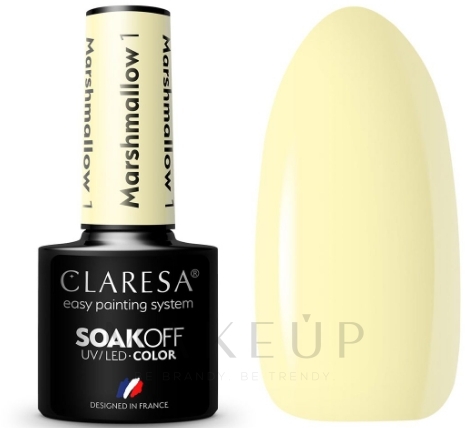 Gellack für Nägel - Claresa Marshmallow Soak Off UV/LED Color — Bild 1