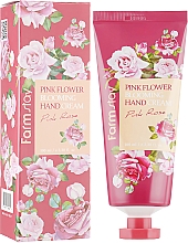 Handcreme mit Rosenextrakt - FarmStay Pink Flower Blooming Hand Cream Pink Rose — Bild N1