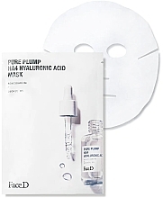 Düfte, Parfümerie und Kosmetik Maske mit Hyaluronsäure - FaceD Pure Plump HA4 Hyaluronic Acid Mask