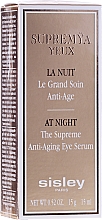 Anti-Aging Augenkonturserum für die Nacht gegen dunkle Ringe und Schwellungen - Sisley Supremya Yeux At Night The Supreme Anti-Aging Eye Serum  — Bild N2