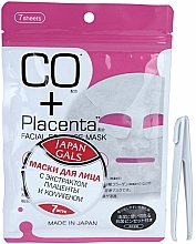 Gesichtsmaske mit Plazenta-Extrakt und Kollagen - Japan Gals CO Plus Placenta Facial Mask — Bild N1
