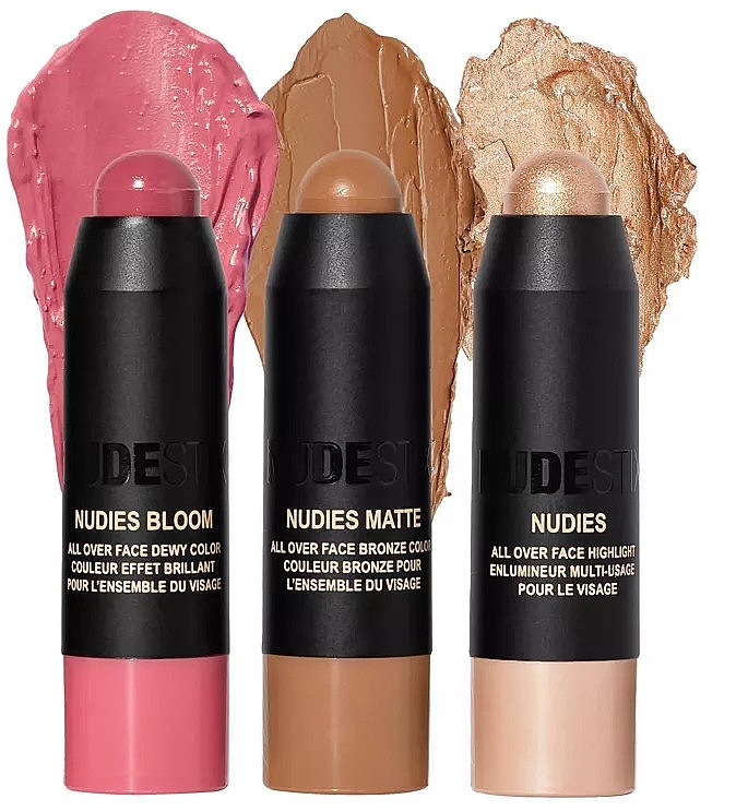 Set - Nudestix Mini Roses & Honey Blush Kit (blush/3x1.8g)	 — Bild N3