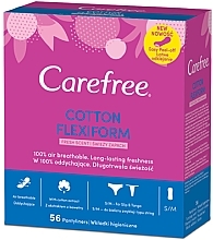 Düfte, Parfümerie und Kosmetik Slipeinlagen 56 St. - Carefree Cotton FlexiForm