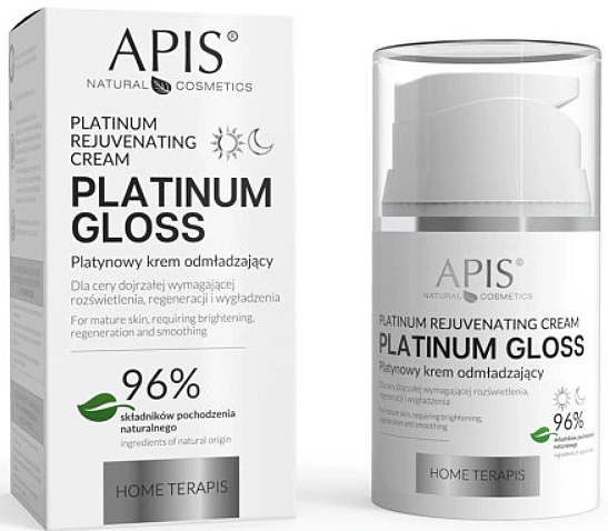 Verjüngende Gesichtscreme - APIS Professional Platinum Gloss — Bild N1