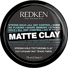 Düfte, Parfümerie und Kosmetik modellierende Paste starke Fixierung - Redken Rough Clay Matte Texturizer 20