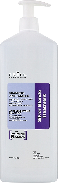 Anti-Gelbstich Shampoo - Brelil Silver Blonde Treatment Anti-Yellowing Shampoo — Bild N2