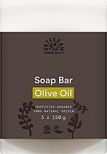 Körperseife mit Kokosöl, Olivenöl und Sesamöl 3 St. - Urtekram Olive Oil Soap Bar — Bild N1