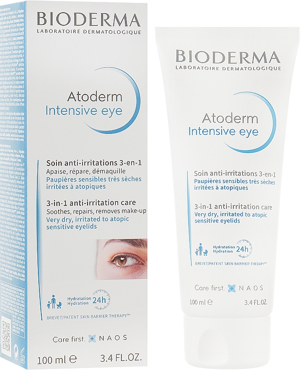 3in1 Anti-Reizungen Creme für die Augenpartie - Bioderma Atoderm Intensive Eye — Bild N1