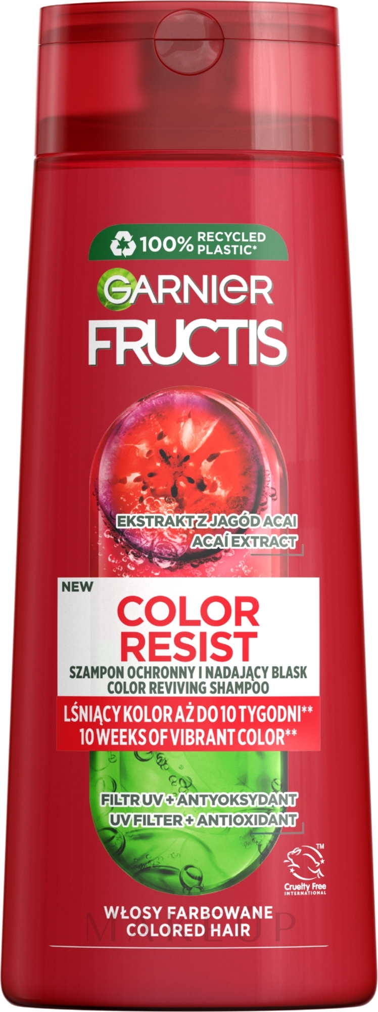 Kräftigendes Shampoo für coloriertes Haar - Garnier Fructis Goji Color Resist — Bild 250 ml