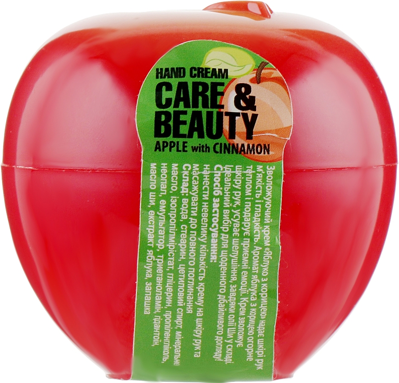 Pflegende Handcreme Apfel mit Zimt - Care & Beauty Hand Cream — Bild N1