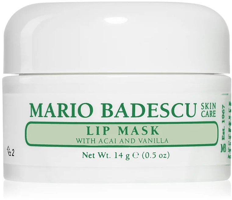 Lippenmaske für die Nacht - Mario Badescu Lip Mask with Acai and Vanilla — Bild N1