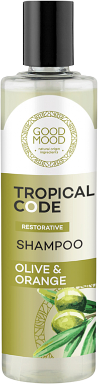 Haarshampoo mit Olivenöl und Orangenblütenextrakt - Good Mood Tropical Code Restorative Shampoo Olive & Orange — Bild N1