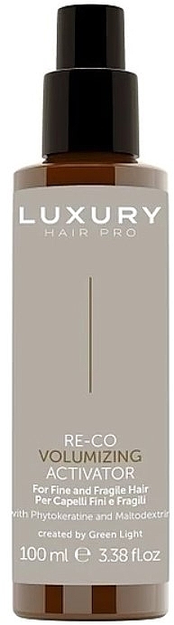 Volumenspendendes Haarspray  - Green Light Luxury Hair Pro Re-Co Volumizing Activator For Fine and Fragile Hair  — Bild N1