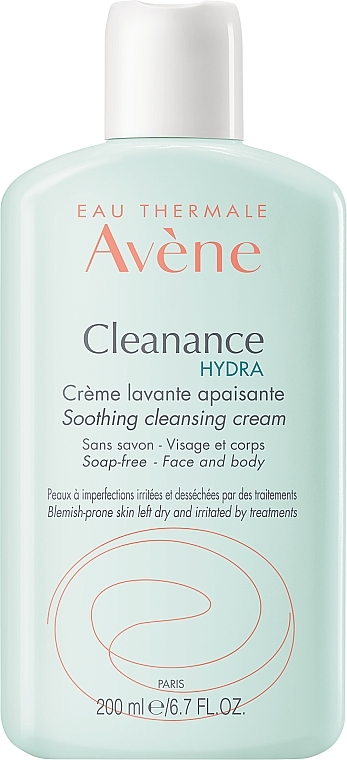 Beruhigende Gesichtsreinigungscreme für trockene und gereizte Haut - Avene Hydra Creme Lavante — Bild N1