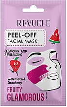 Düfte, Parfümerie und Kosmetik Revitalisierende Peel-Off-Gesichtsmaske mit Wassermelone und Erdbeere - Revuele Fruity Glamorous Peel-off Facial Mask With Watermelon&Strawberry