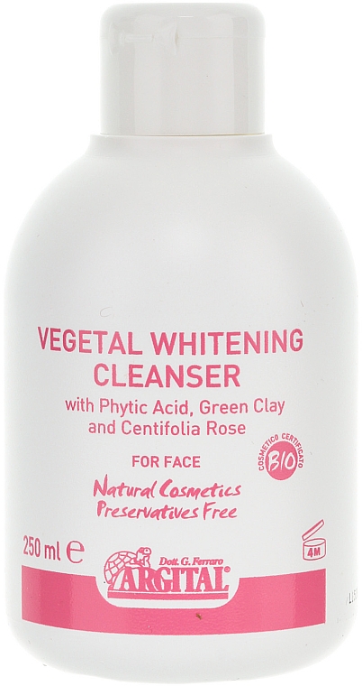 Aufhellende Gesichtsseife mit Phytinsäure, Rose und grüner Tonerde - Argital Vegetal Bleaching Cleanser — Foto N2