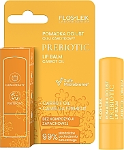 Lippenbalsam mit Karottenöl - Floslek Prebiotic Lip Balm Carrot Oil  — Bild N1