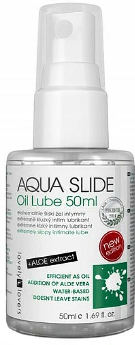 Feuchtigkeitsspendendes Intimöl auf Wasserbasis für Damen mit Aloeextrakt - Lovely Lovers Benefitnet Aqua Slide Oil — Bild N1