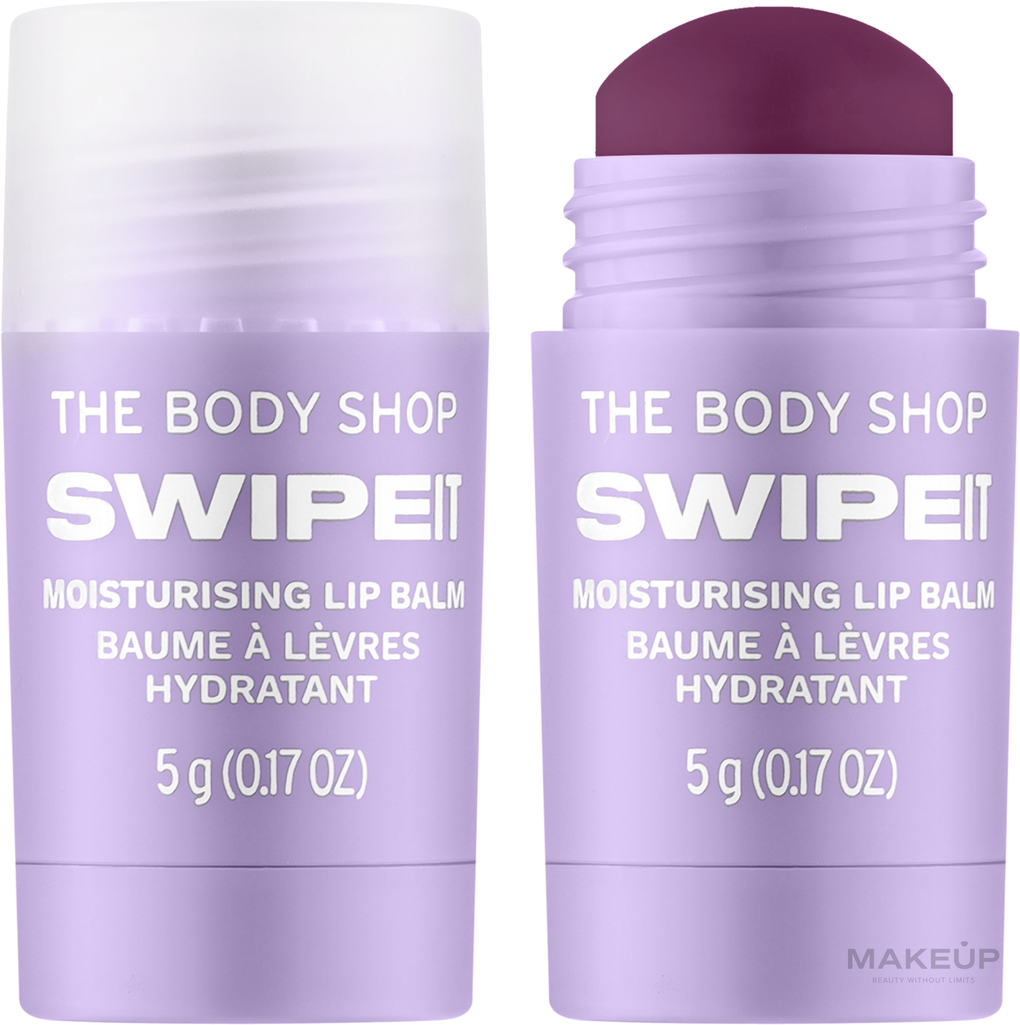 Feuchtigkeitsspendender Lippenbalsam - The Body Shop Swipe It Moisturising Lip Balm — Bild Blueberry