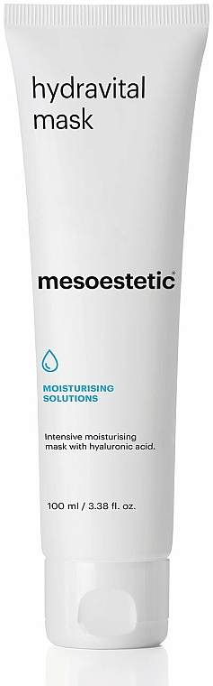 Regenerierende und feuchtigkeitsspendende Gesichtsmaske für trockene Haut mit Hyaluronsäure - Mesoestetic Cosmedics Hydravital Mask — Bild N1