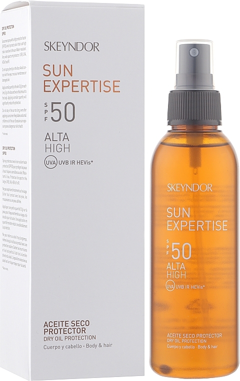 Sonnenschutz-Trockenöl für Gesicht und Körper SPF50 - Skeyndor Sun Expertise Dry Oil Protection — Bild N2