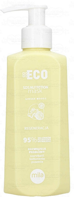 Pflegende Haarmaske mit Arganöl und süßen Mandeln - Mila Professional Be Eco SOS Nutrition Mask — Bild N1