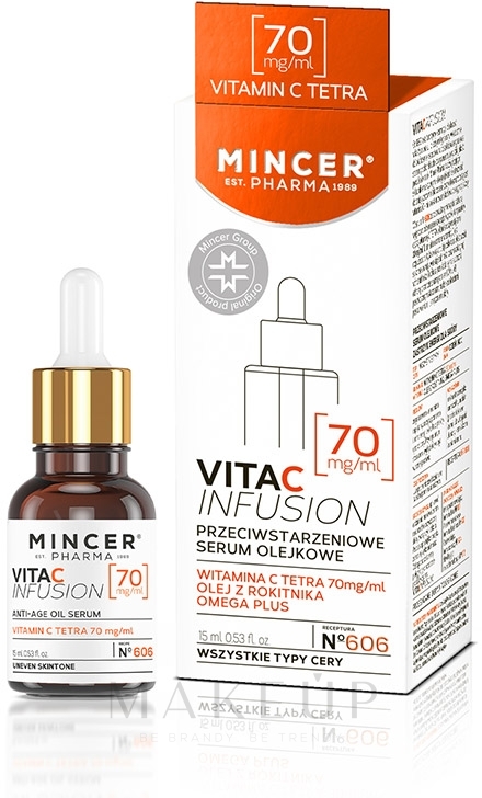 Gesichtsserum - Mincer Pharma Vita C Infusion 606 Serum — Bild 15 ml