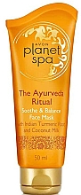 Glättende Gesichtsmaske mit indischer Kurkumawurzel und Kokosmilch - Avon Planet Spa The Ayurveda Ritual Soothe & Balance Face Mask — Bild N1