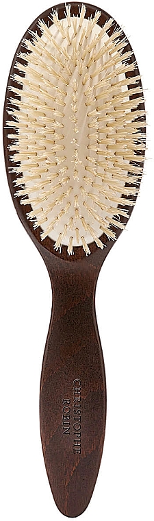 Haarbürste - Christophe Robin Detangling Hairbrush 100% Natural Boar-Bristle and Wood — Bild N3