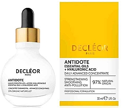 Düfte, Parfümerie und Kosmetik Stärkendes und glättendes Gesichtskonzentrat mit ätherischen Ölen und Hyaluronsäure - Decleor Antidote Serum