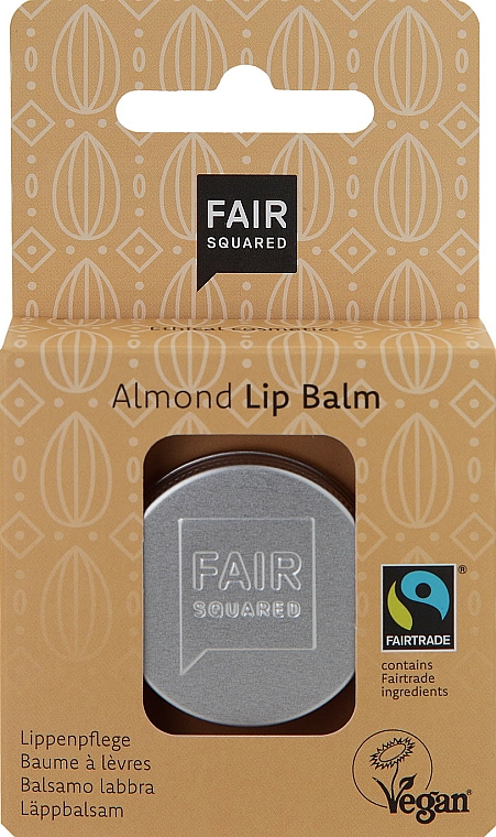 Lippenbalsam Mandel - Fair Squared Lip Balm Almond — Bild N1
