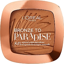 Düfte, Parfümerie und Kosmetik Gesichtsbronzer - L'Oreal Paris Back To Bronze Matte Bronzing Powder