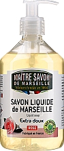Düfte, Parfümerie und Kosmetik Flüssige Marseiller Seife Rose - Maitre Savon De Marseille Savon Liquide De Marseille Rose Liquid Soap