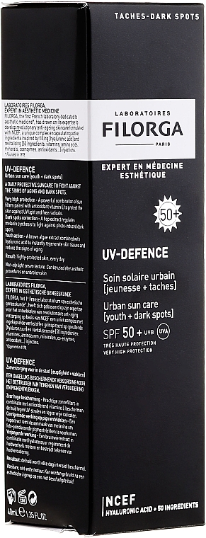 Sonnenschutzcreme für das Gesicht SPF 50+ - Filorga Uv-Defence Sun Care SPF50+