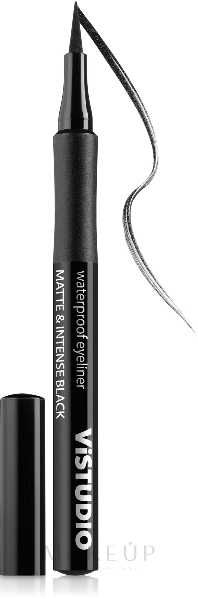 Wasserfester Eyeliner - ViSTUDIO Waterproof Eyeliner Matte — Bild Intense Black