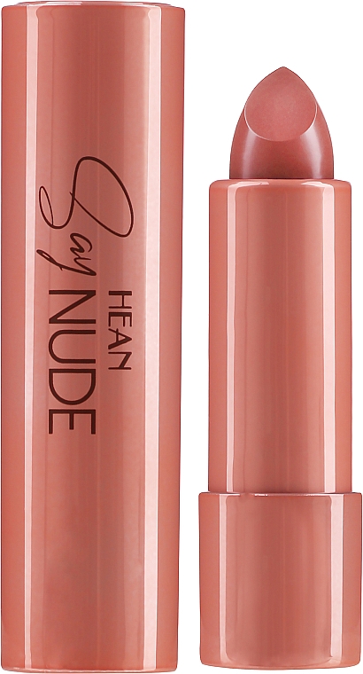 Lippenstift mit integriertem Spiegel auf der Kappe - Hean Say Nude Lipstick — Bild N1
