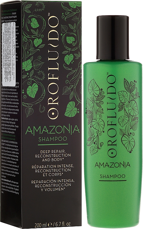 Volumen und Reparatur Shampoo für strapaziertes Haar - Orofluido Amazonia Shampoo