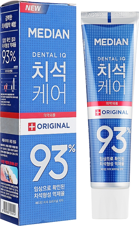 Aufhellende Zahnpasta mit Minzgeschmack zur Entfernung von Plaque - Median Toothpaste Original — Bild N1