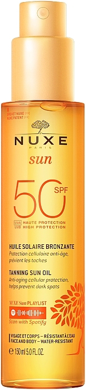 Duftset - Nuxe Sun SPF 50 (Körperöl 150ml + Körperlotion 100ml)  — Bild N2