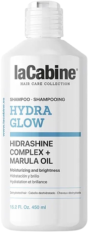 Feuchtigkeitsspendendes Haarshampoo - La Cabine Hydra Glow Shampoo Hidrashine Complex + Marula Oil — Bild N1