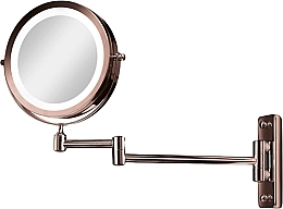 Düfte, Parfümerie und Kosmetik Spiegel mit LED-Licht und 10-facher Vergrößerung - Gillian Jones LED Double Sided Wall Mirror In Copper With x 10 m