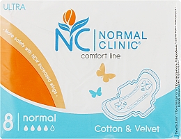 Düfte, Parfümerie und Kosmetik Damenbinden Ultra cotton velvet 8 St. - Normal Clinic