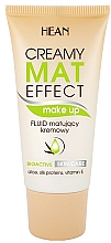 Düfte, Parfümerie und Kosmetik Make-up mit Aloe, Seidenproteinen und Vitamin E - Hean Creamy Mat Effect
