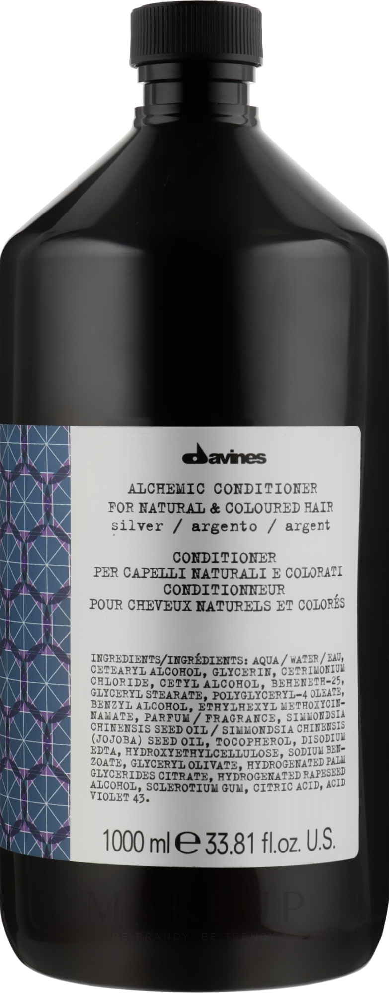 Conditioner für natürliches und gefärbtes Haar (Silver) - Davines Alchemic Conditioner — Foto 1000 ml