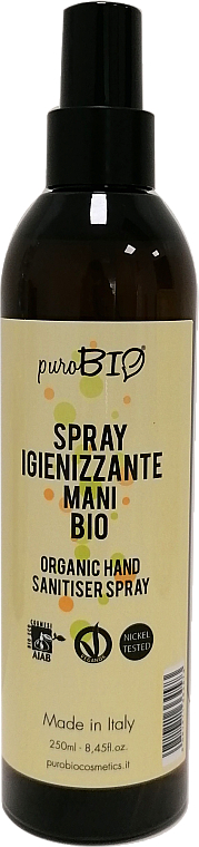 Antibakterielles Handspray - PuroBio Cosmetics Hand Sanitiser Spray — Bild N1