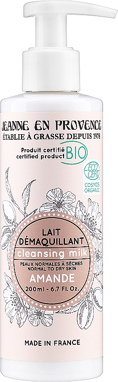 Bio-Mandel-Reinigungsmilch - Jeanne En Provence Amande Cleansing Milk — Bild N1