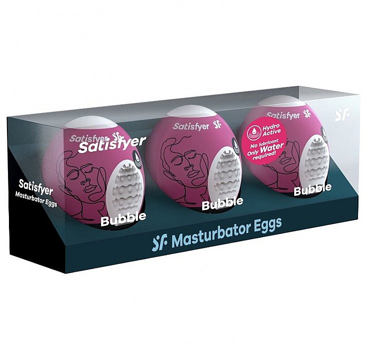 Spielzeugset für Paare - Satisfyer Masturbator Egg 3er Set Bubble — Bild N1